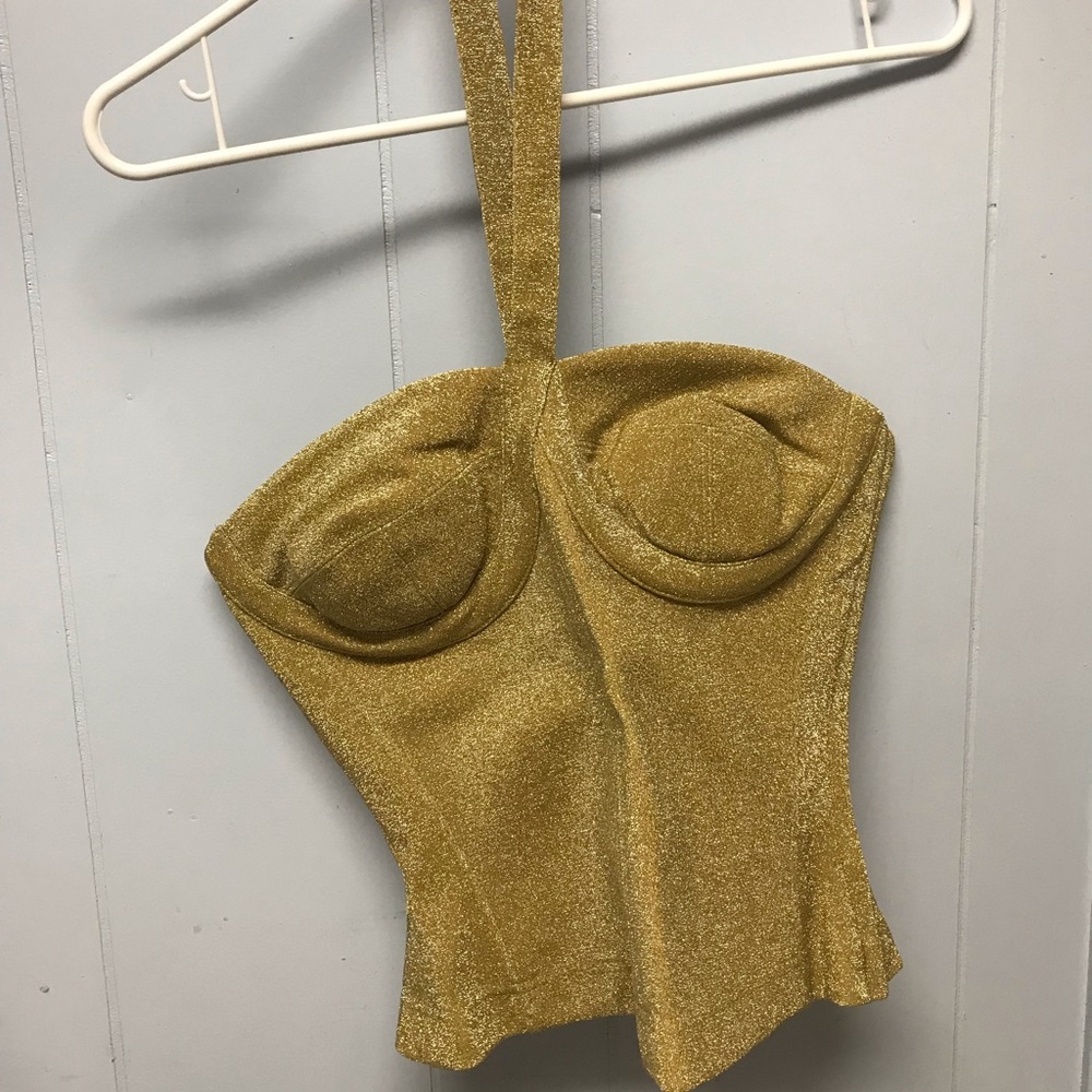 Gold Glittery Top